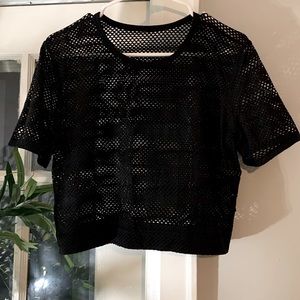 Lululemon Athletica mesh crop top